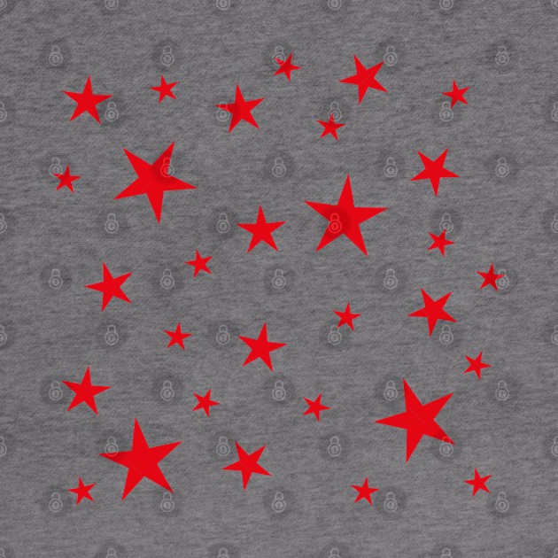 Red Stars Pattern by stuartjsharples